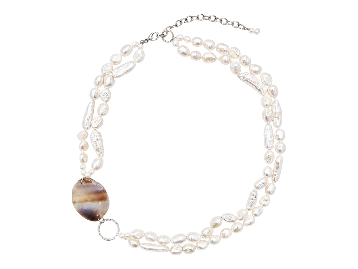 COLLAR CORTO PERLA BLANCA