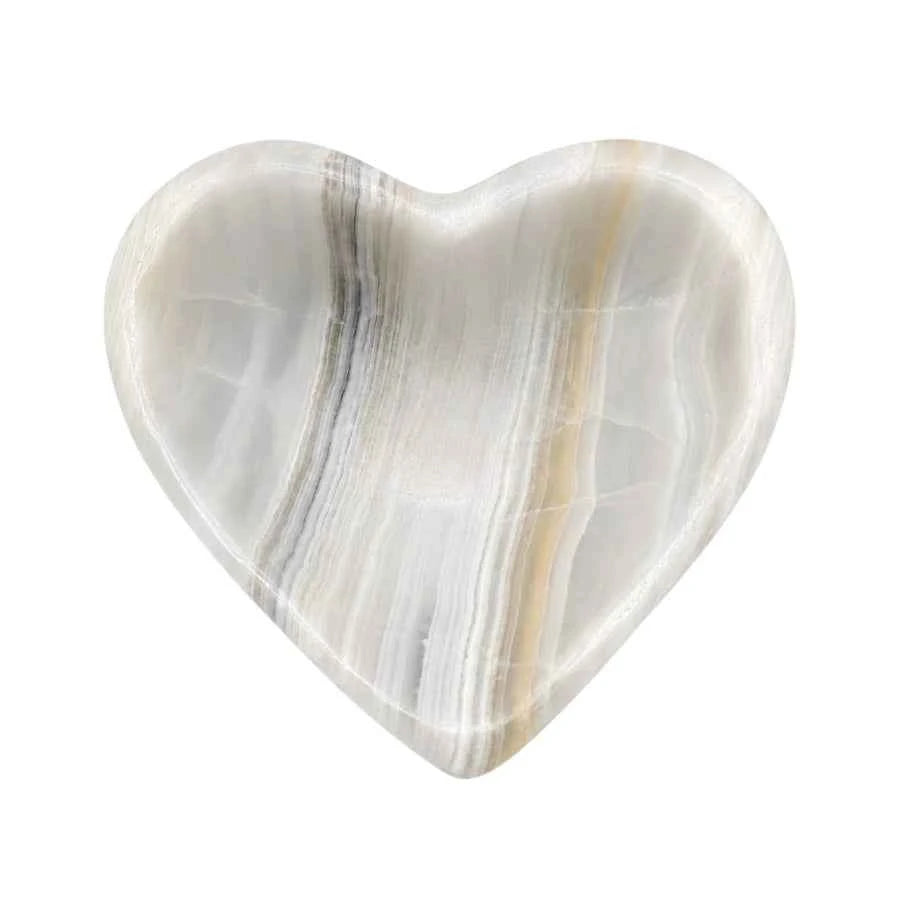 BOWL BOTANERO DE ÓNIX GRIS CORAZÓN PULIDO