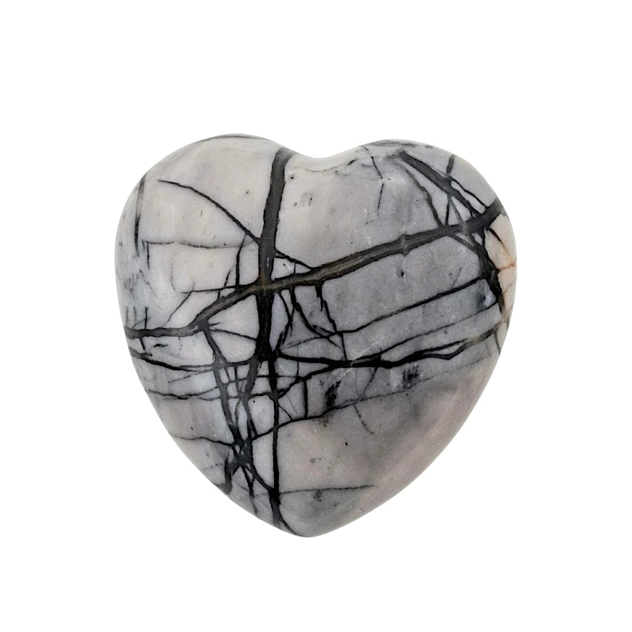 CORAZÓN PUFF DE JASPE MIXTO CHICO