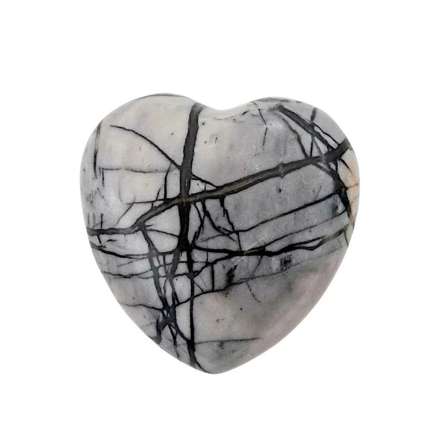 CORAZÓN PUFF DE JASPE MIXTO CHICO