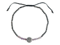 Pulsera del Zodiaco Virgo con Espinela y Amatista - pulsera de piedras