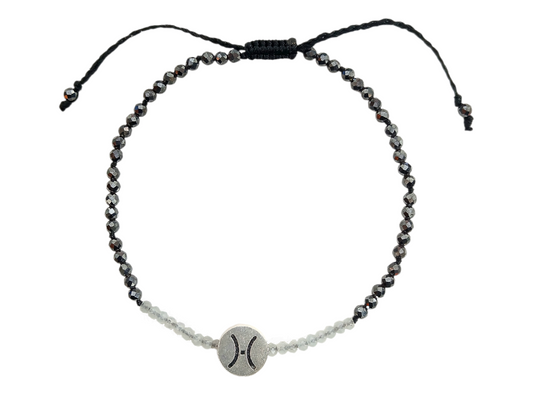 PULSERA DEL ZODIACO "PISCIS" CON ACERINA