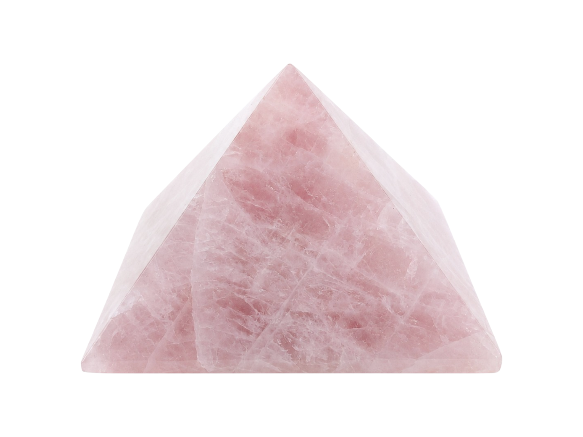 PIRÁMIDE DE CUARZO ROSA