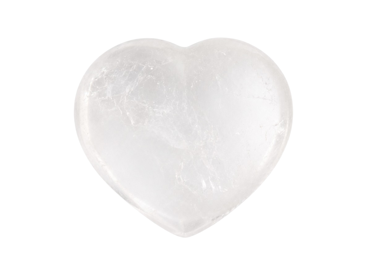 CORAZON PUFF DE CUARZO BLANCO CHICO