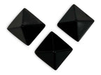 Set de Tres Pirámides de Obsidiana Negra en Punta Mini - vista lateral