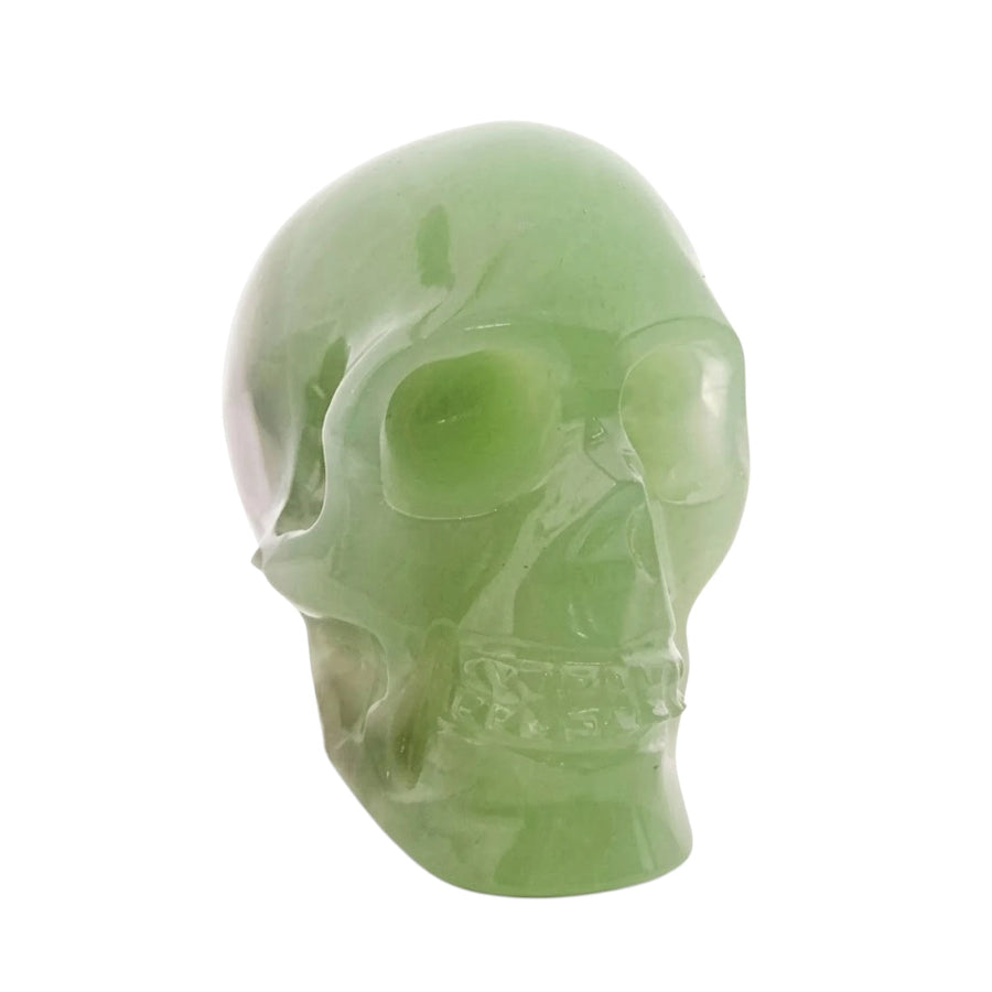 CRÁNEO DE ÓNIX VERDE BRILLADO