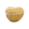 CORAZÓN PUFF DE CALCITA AMARILLA