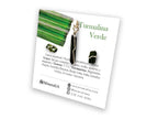 Set Dije y Aretes de Turmalina Verde en Plata .925 - vista lateral
