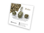 Set Dije y Aretes de Pirita en Plata .925 - vista lateral