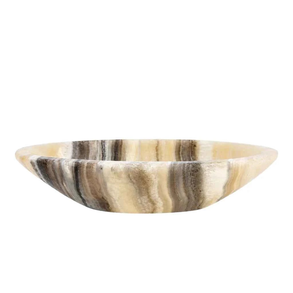 BOWL BOTANERO DE ÓNIX CEBRA OVAL