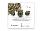 Set Dije y Aretes de Pirita en Plata .925 - pieza en plata .925