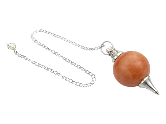 PÉNDULO ESFERA DE VENTURINA AMARILLA