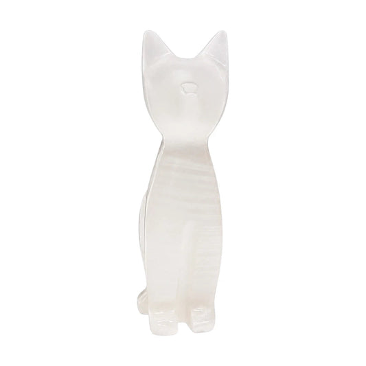 FIGURA GATO DE ÓNIX BLANCO GRANDE