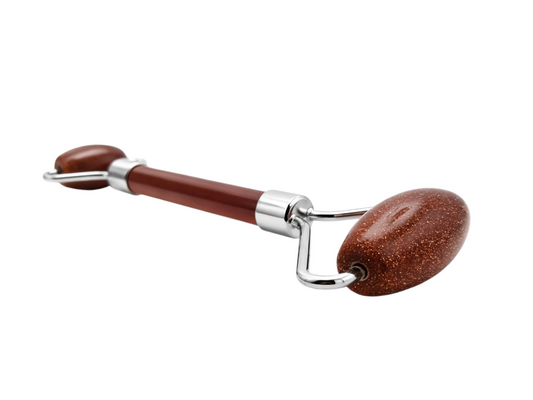 FACIAL ROLLER DE VENTURINA DORADA MINERAL