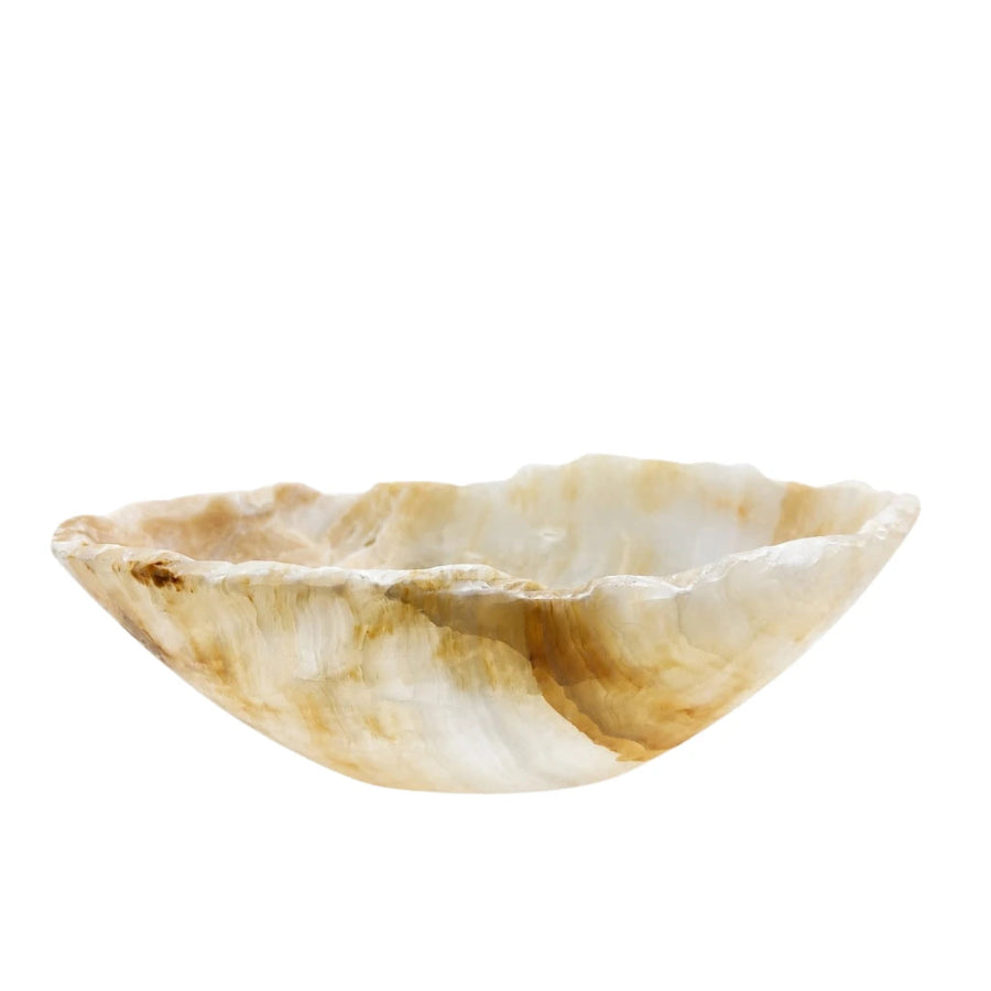 TAZÓN DE ÓNIX BLANCO RUSTICO