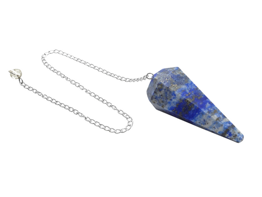 PÉNDULO DE LAPISLAZULI FACETADO