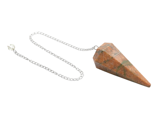 PÉNDULO DE UNAKITA FACETADO