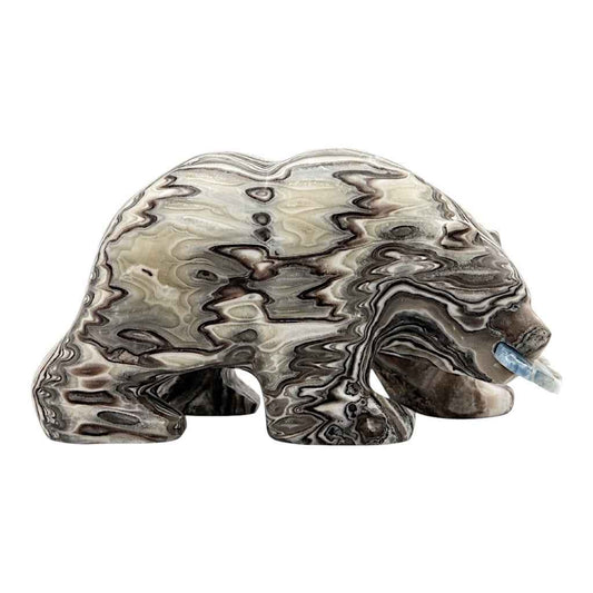 FIGURA OSO GRIZZLY ONIX CEBRA CON PEZ