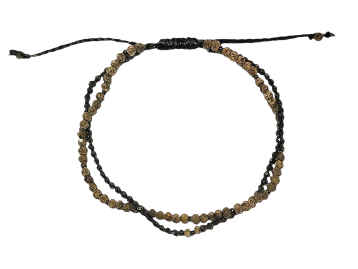 Pulsera Dama Rodonita -acerina - pulsera de piedras