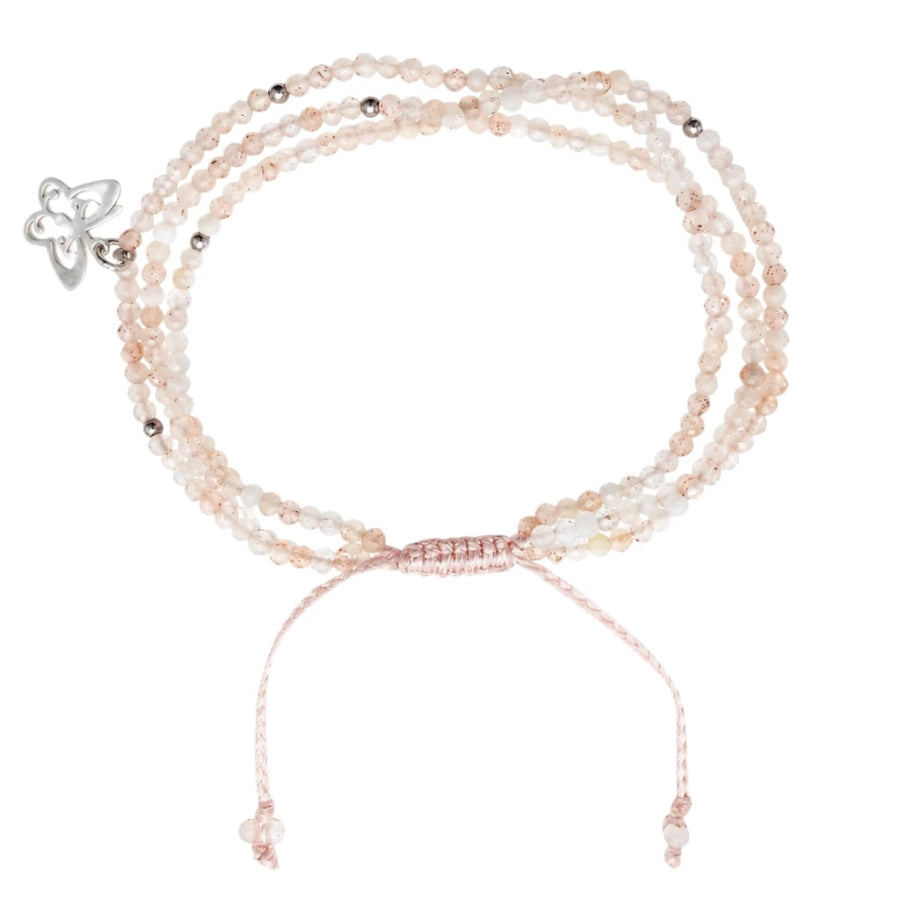 BRAZALETE PIEDRA LUNA MELOCOTON