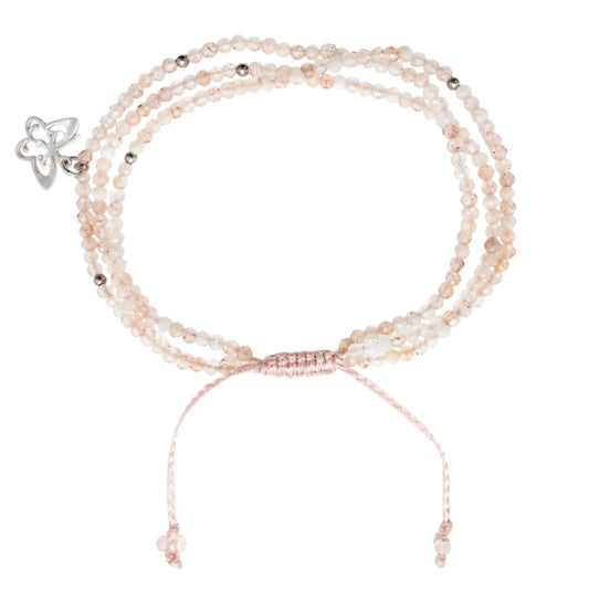 BRAZALETE PIEDRA LUNA MELOCOTON