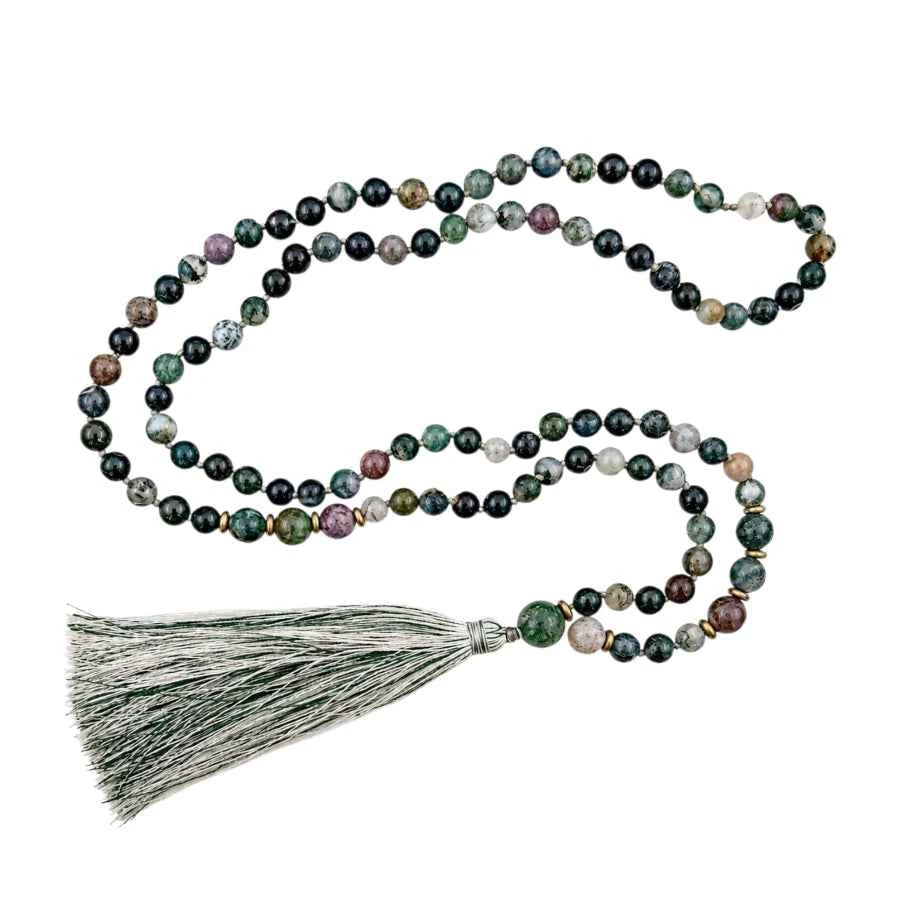 JAPA MALA: COLLAR DE JASPE OCEÁNICO