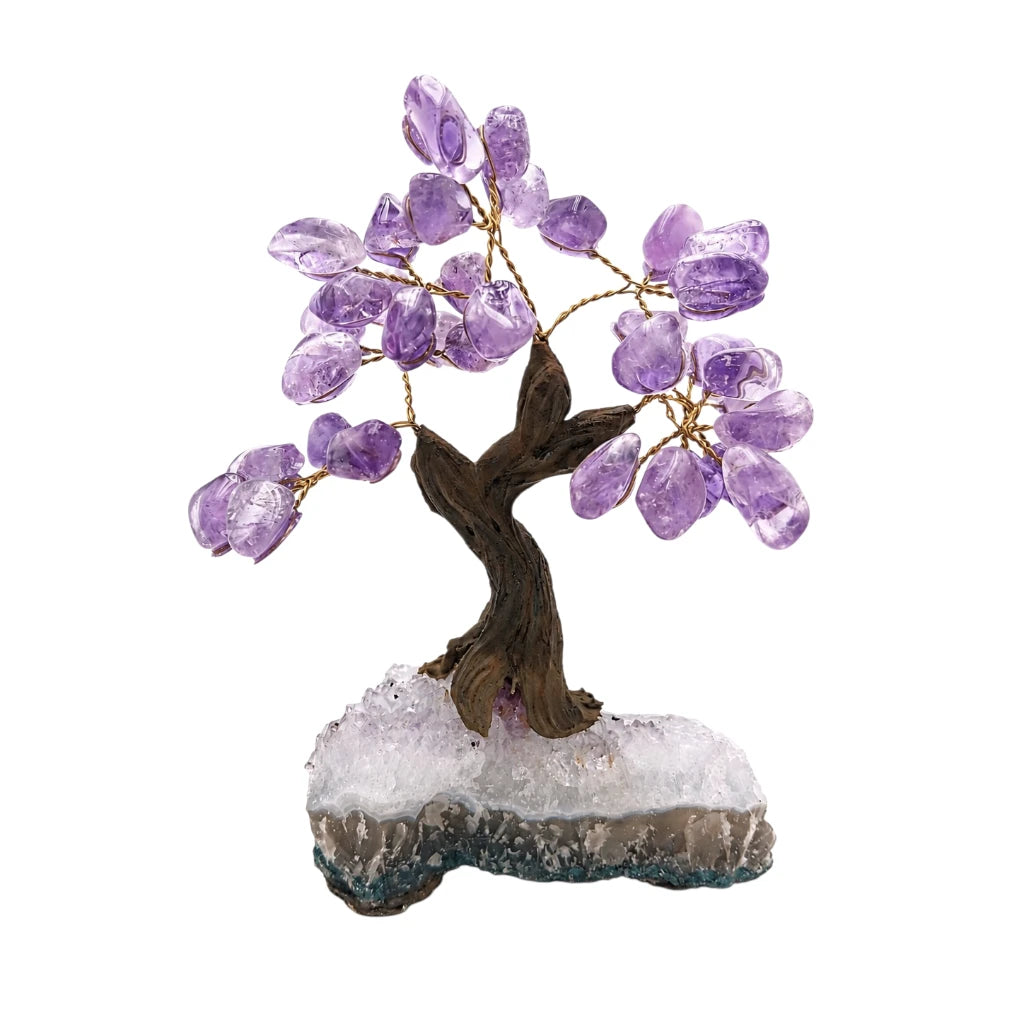 ÁRBOL BONSÁI DE CUARZO AMATISTA
