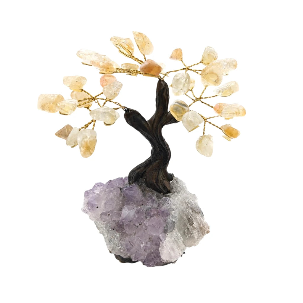 ÁRBOL BONSÁI DE CUARZO CITRINO CHICO