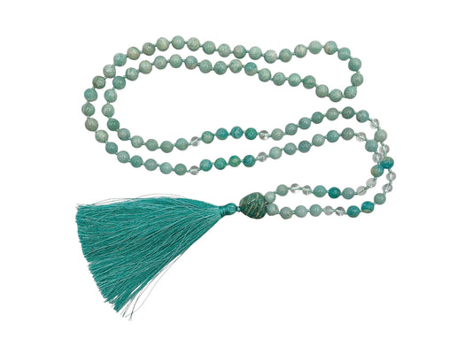 JAPA MALA COLLAR AMAZONITA.