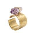 Anillo de Latón con Punta de Amatista Veracruz