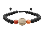 PULSERA MAYA -PAVO REAL- CORNALINA