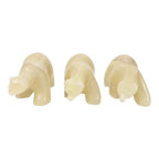 FIGURA OSO POLAR DE ÓNIX ÁMBAR  PULIDO