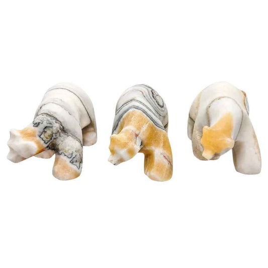FIGURA OSO POLAR CALCITA CEBRA
