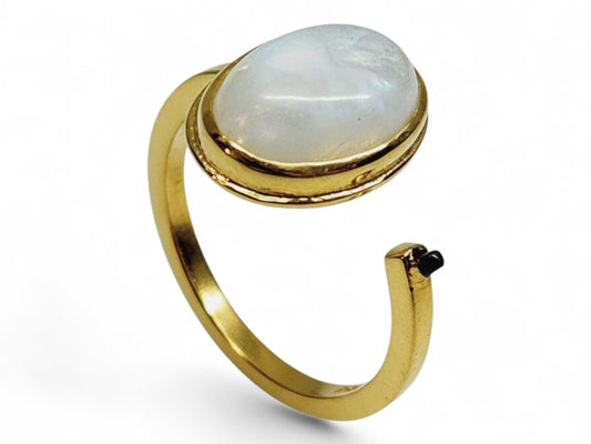 ANILLO PLATA.925 CENTRO PIEDRA LUNA