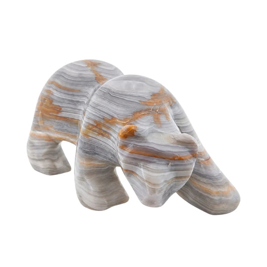 FIGURA OSO POLAR DE ÓNIX GRIS