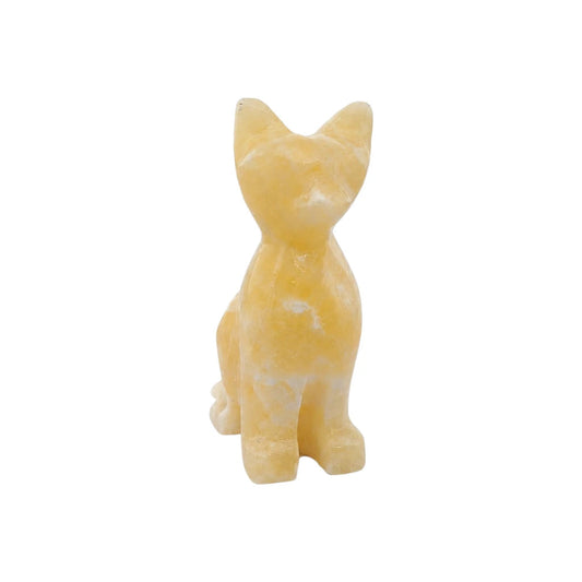 FIGURA GATO DE ÓNIX MIEL CHICO