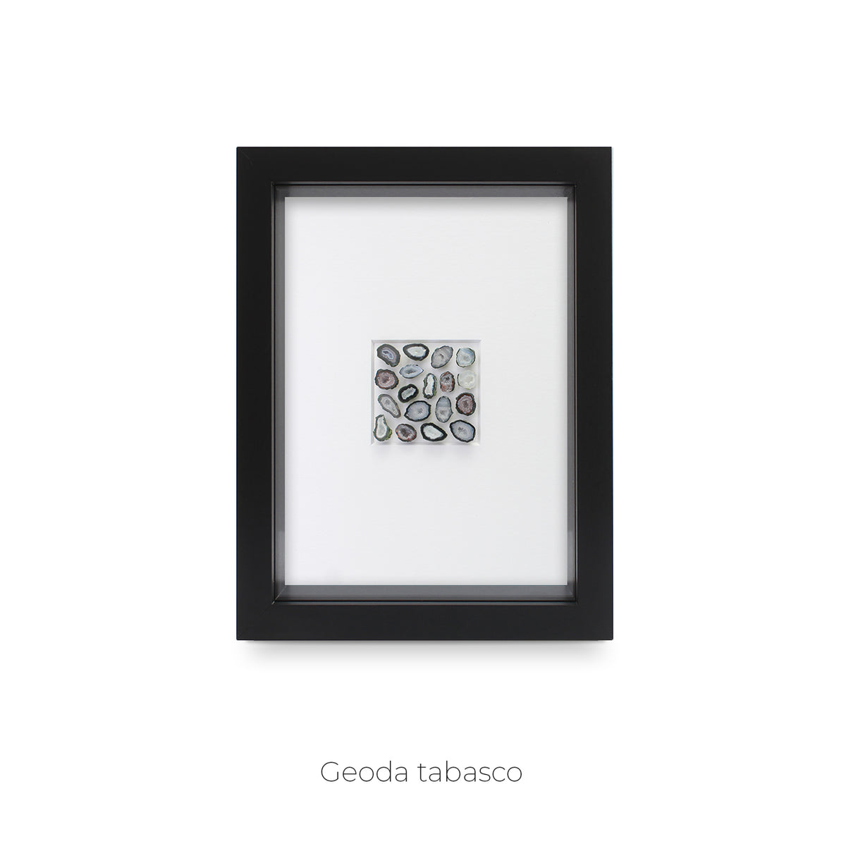 Cuadro con Mini Geodas Tabasco - geoda natural