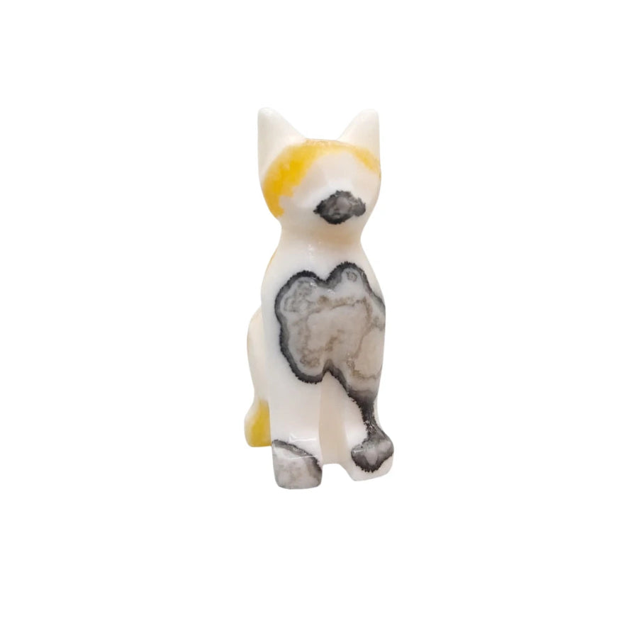 FIGURA GATO DE CALCITA CEBRA CHICO