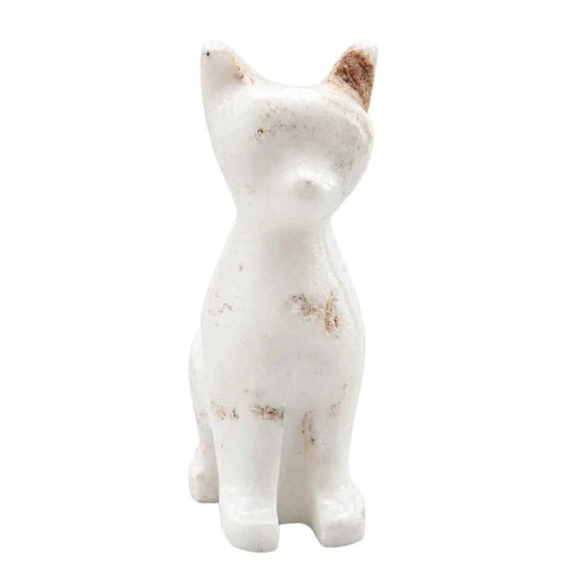 FIGURA GATO DE CALCITA CEBRA CHICO