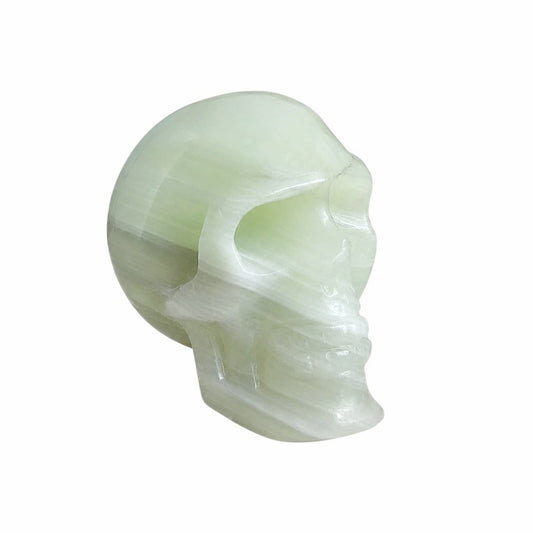 FIGURA CRÁNEO DE ÓNIX VERDE
