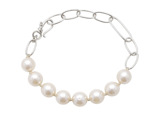 PULSERA DE PERLAS BLANCAS