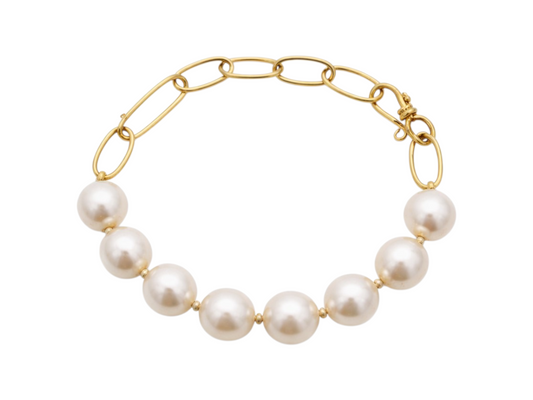 PULSERA DE PERLAS BLANCAS