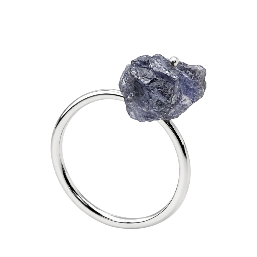 ANILLO DE PLATA .925 CENTRO MOVIBLE DE IOLITA