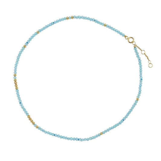COLLAR AMAZONITA FACETADO