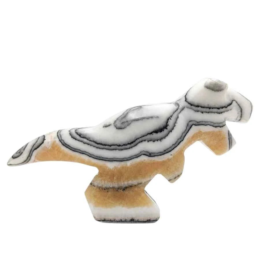 FIGURA TIRANOSAURIO REX CALCITA CEBRA