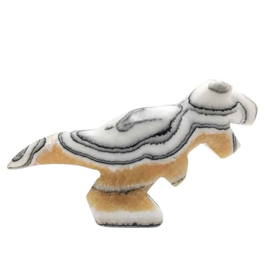 FIGURA TIRANOSAURIO REX CALCITA CEBRA
