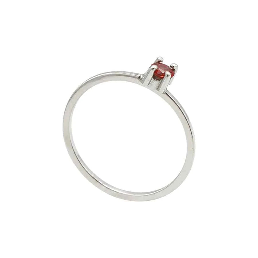 ANILLO DE PLATA .925 CON CENTRO ZAFIRO