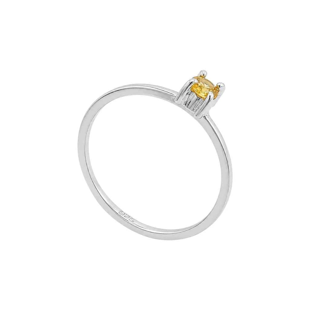 ANILLO DE PLATA .925 CON CENTRO ZAFIRO