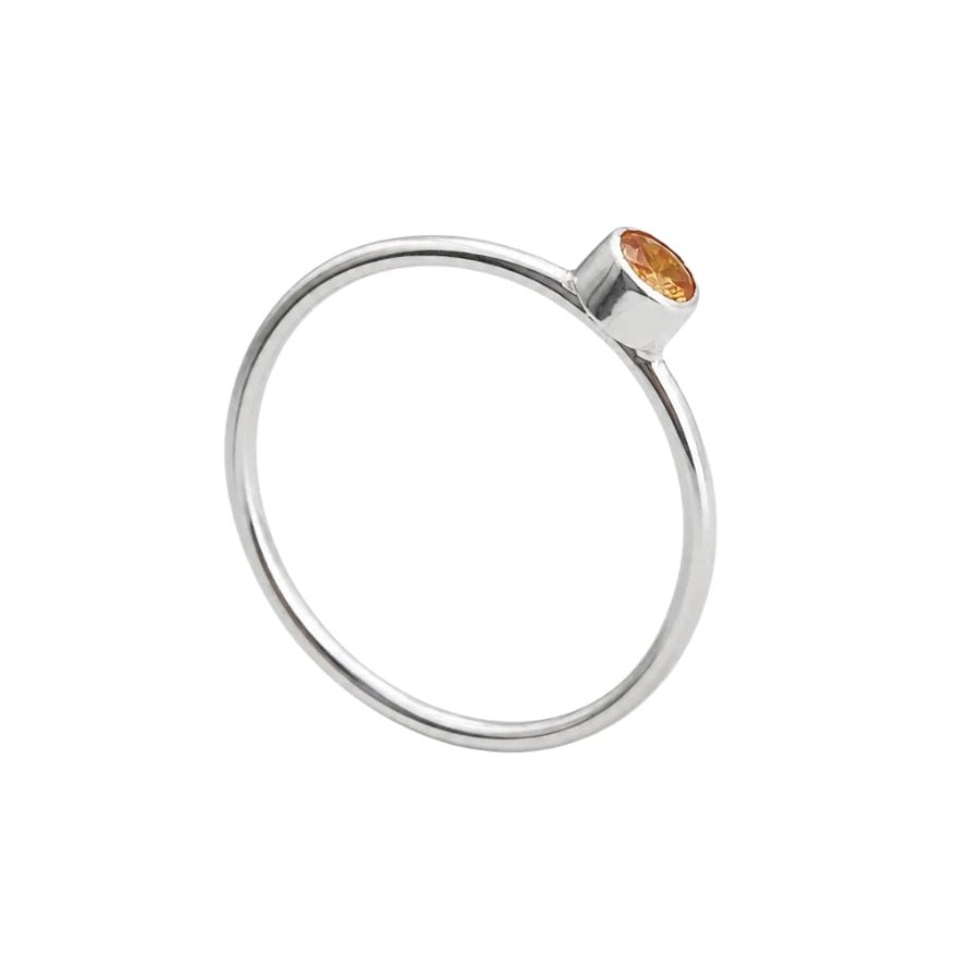 ANILLO DE PLATA .925 CON CENTRO ZAFIRO