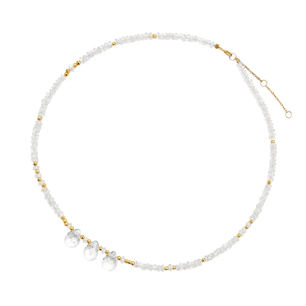 COLLAR CORTO CUARZO BLANCO